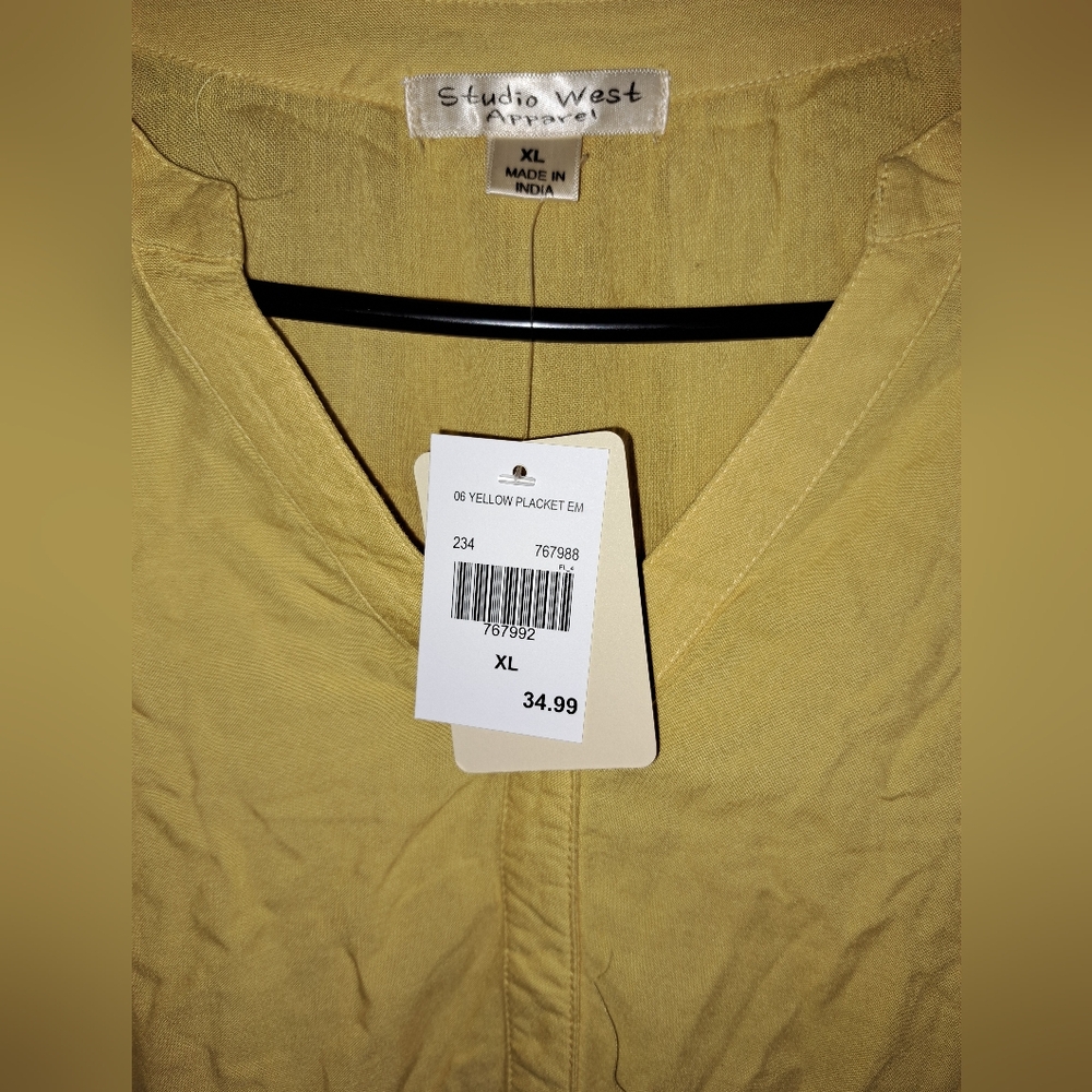 Yellow Embroidered Tunic - Picture 3 of 5